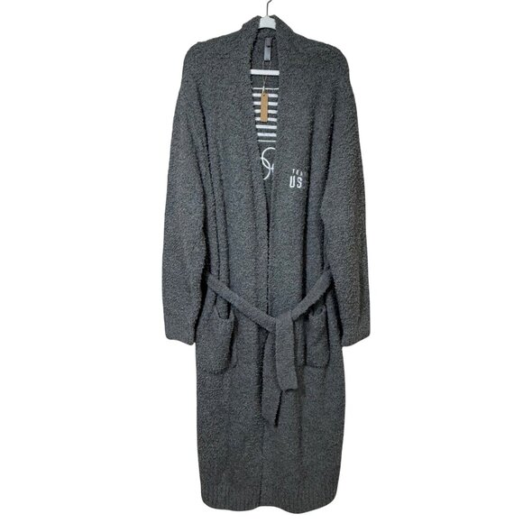 SKIMS Cozy Knit Long Robe Team USA Gray 2X/3X - Picture 1 of 11